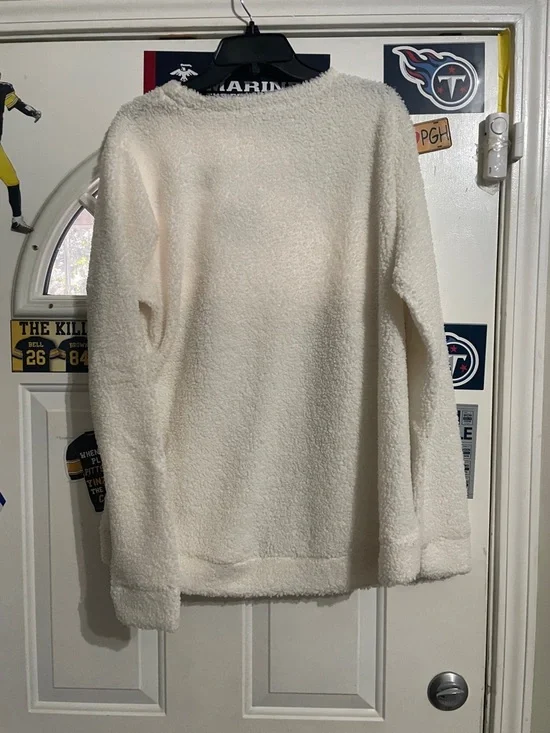 Penguins Cozy Sherpa Sweatshirt - Cream - Picture 5 of 6